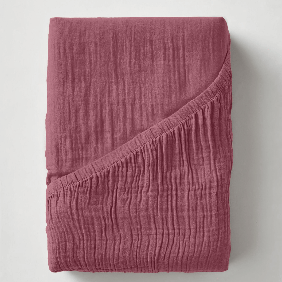 Mousseline Drap-Housse - Rose Poudré