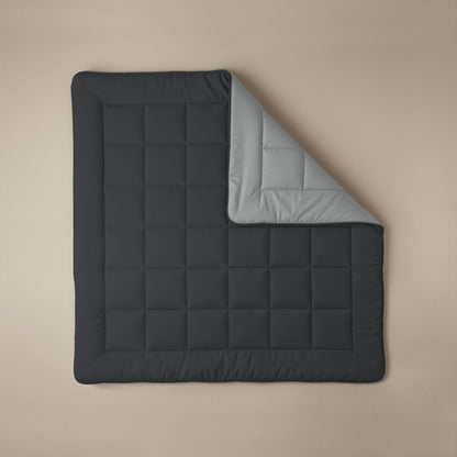 Zelesta Comfort Duo Couette - Noir Doux & Gris Argent