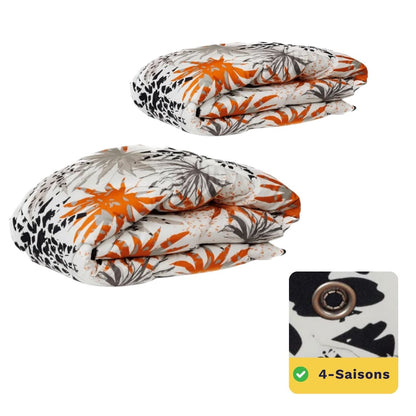 Zelesta Wonderbed 4 Saisons Double - Jungle Orange