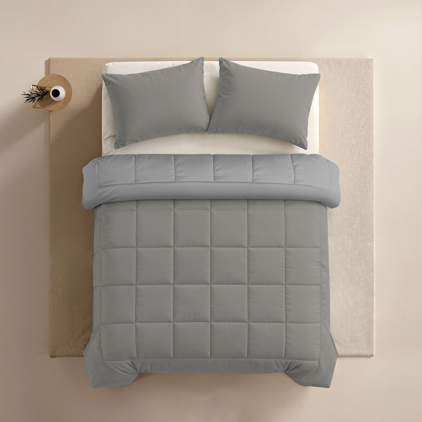 Zelesta Comfort Duo Couette Été - Gris & Gris Doux