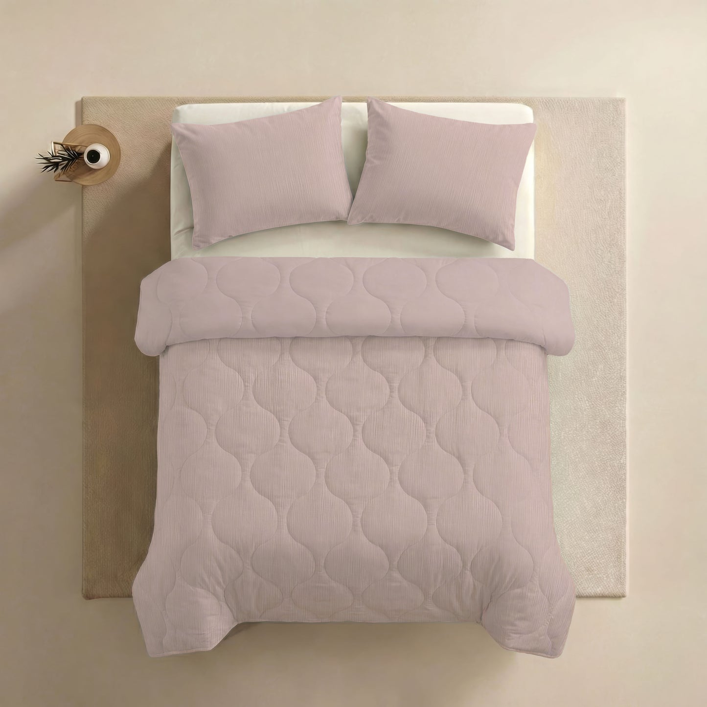 Zelesta Spécial Mousseline Couette Été - Rose Doux