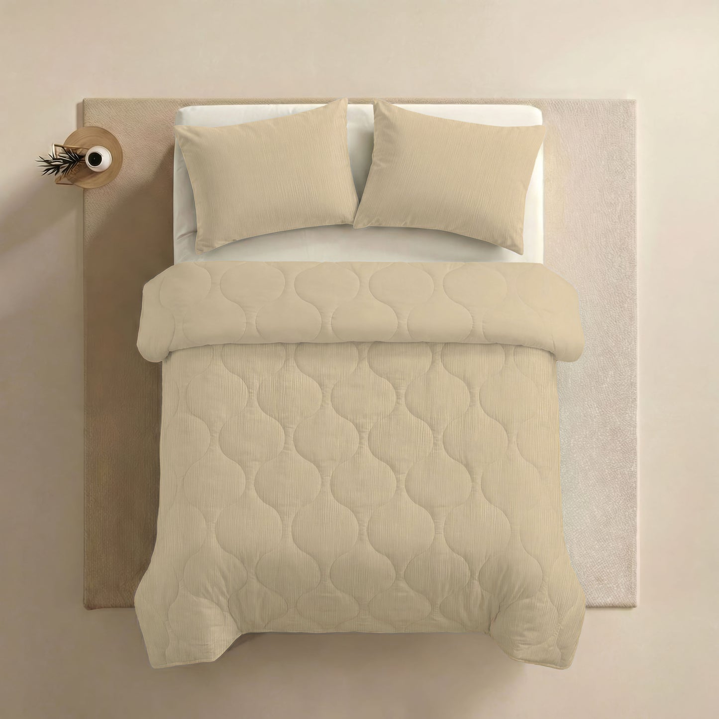 Zelesta Spécial Mousseline Couette Été - Jaune Vanille
