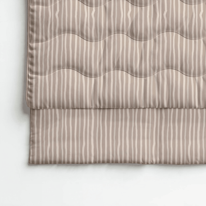 Zelesta Royalbed Coton - Rayures Marrons