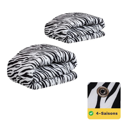 Zelesta Wonderbed 4 Saisons Double - Peau de Zèbre