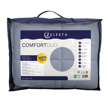 Zelesta Comfort Duo Couette - Arctique & Bleu Doux