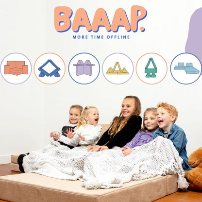 BAAAP - Le canapé de jeu adoré - Velours Côtelé Taupe