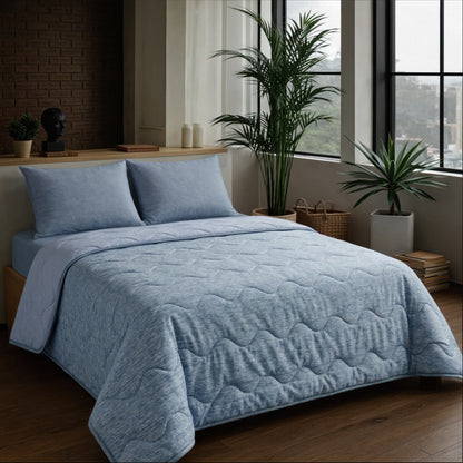 Zelesta Spécial Mix Fraîcheur Couette Été - Bleu Serein