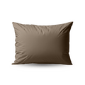 Zelesta Premiumbed Taies d'Oreiller - Set de 2 - Taupe & Crème
