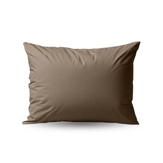 Zelesta Premiumbed Taies d'Oreiller - Set de 2 - Taupe & Crème