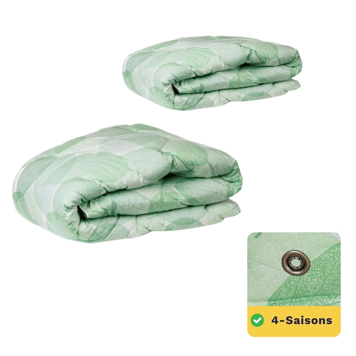 Zelesta Wonderbed 4 Saisons Double - Feuilles Délicates