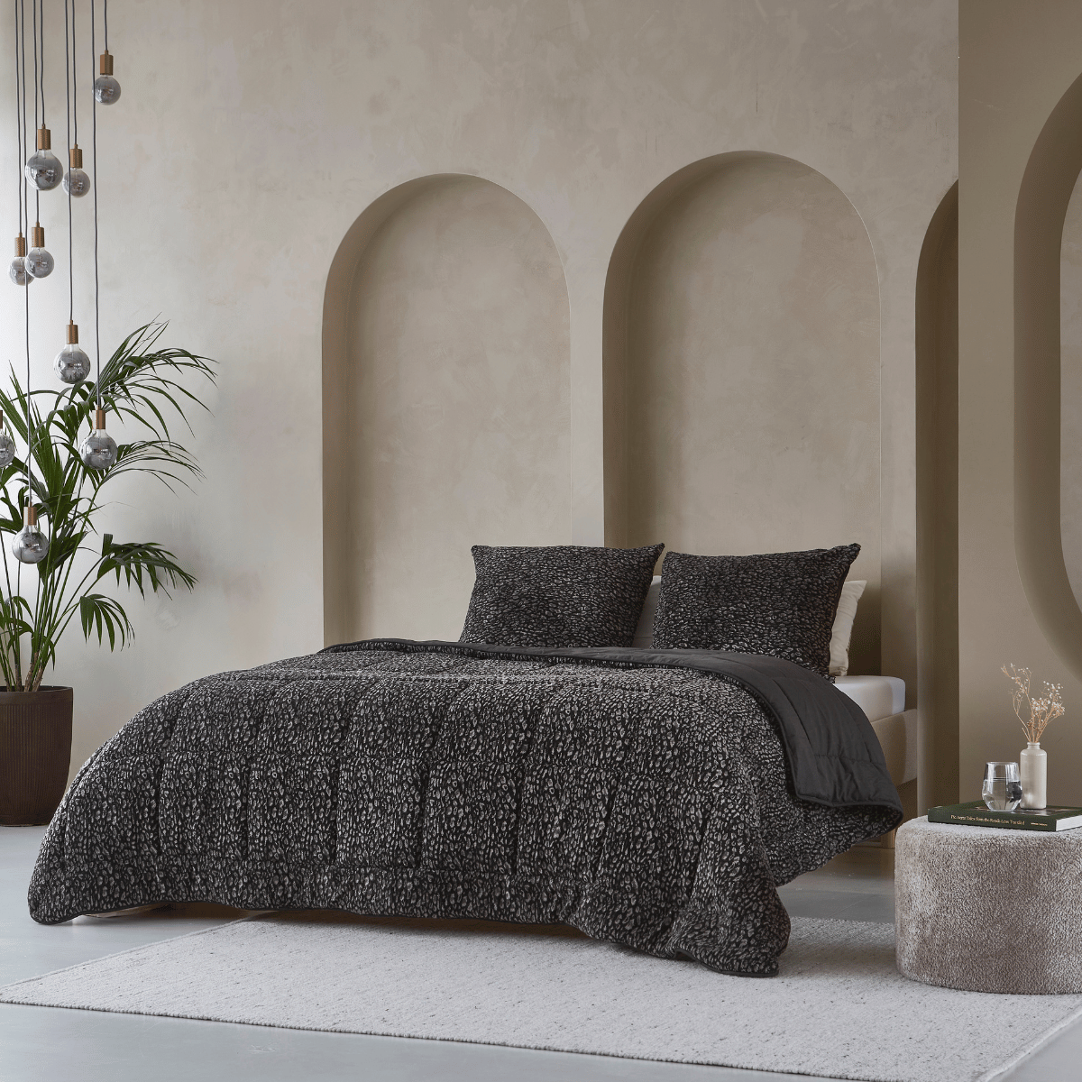 Zelesta Teddybed - Panthère Anthracite