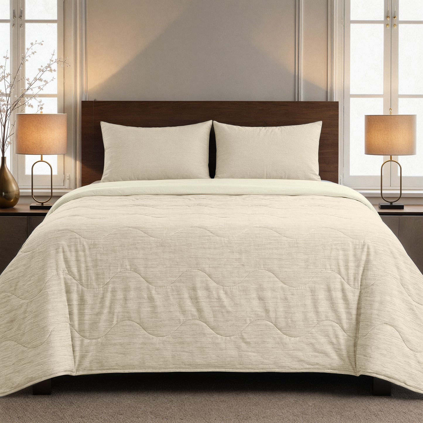 Zelesta Spécial Mix Fraîcheur Couette Été - Sable Ivoire