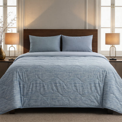 Zelesta Spécial Mix Fraîcheur Couette Été - Bleu Serein