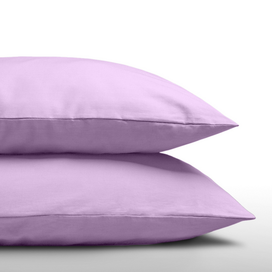 Zelesta Everyday Unie Taies d'Oreiller - Set de 2 - Lilas