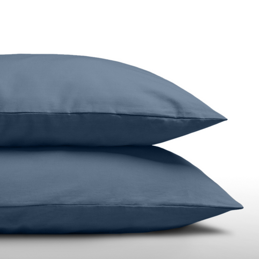 Zelesta Everyday Unie Taies d'Oreiller - Set de 2 - Minuit
