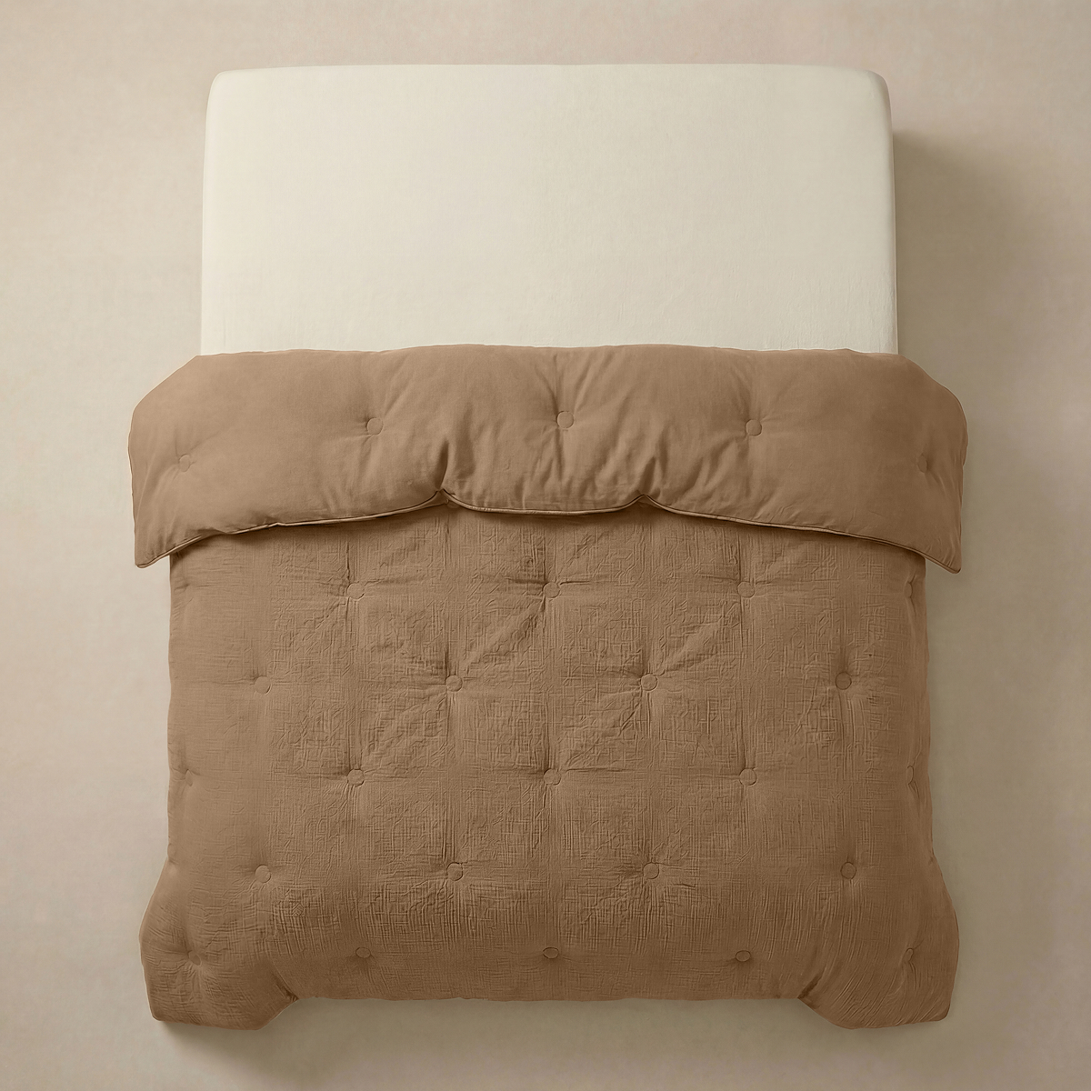 Zelesta Deluxe Couette Mousseline de Coton - Marron