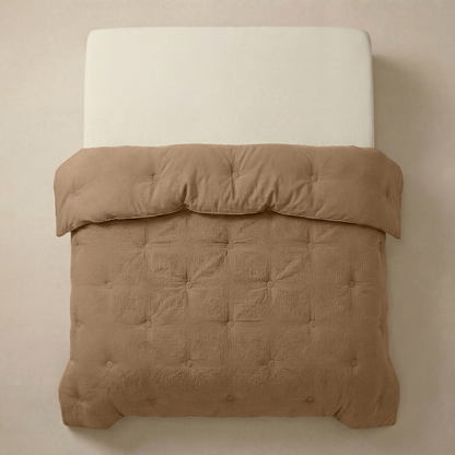 Zelesta Deluxe Couette Mousseline de Coton - Marron