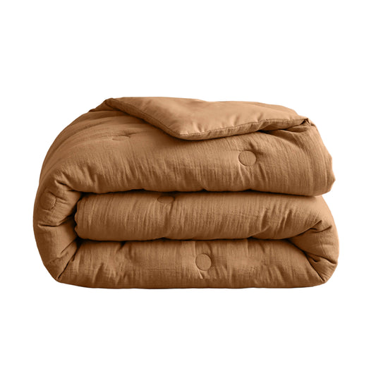 Zelesta Deluxe Couette Mousseline de Coton - Terracotta