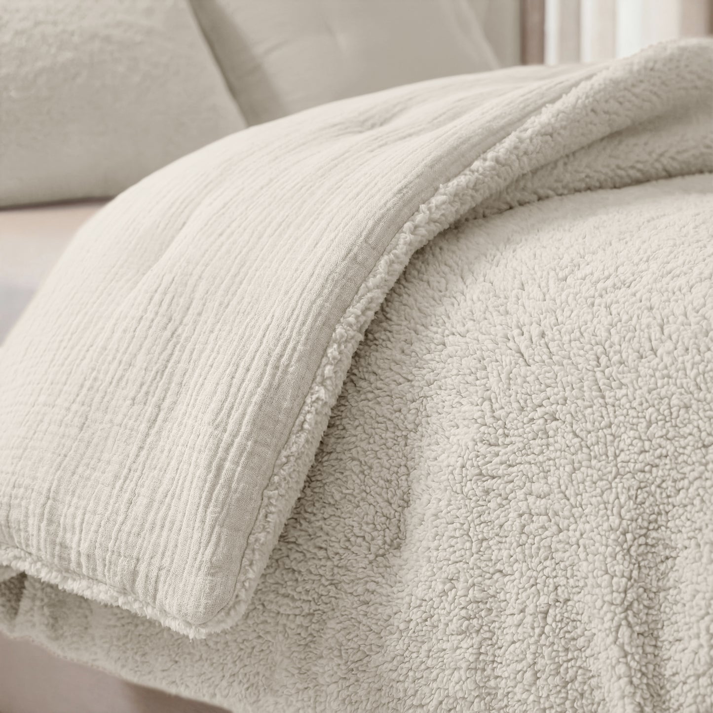 Zelesta Teddy Mousseline de Coton - Beige