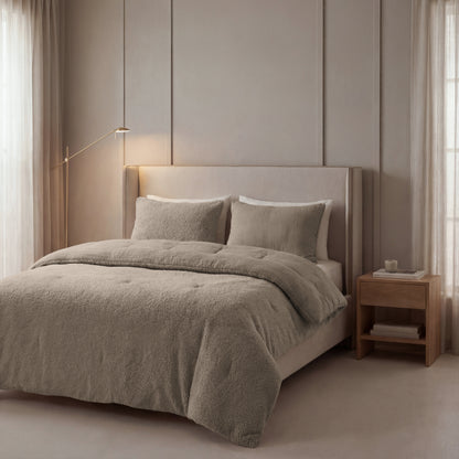 Zelesta Spécial Teddy Mousseline de Coton Couette - Taupe