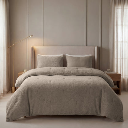 Zelesta Spécial Teddy Mousseline de Coton Couette - Taupe