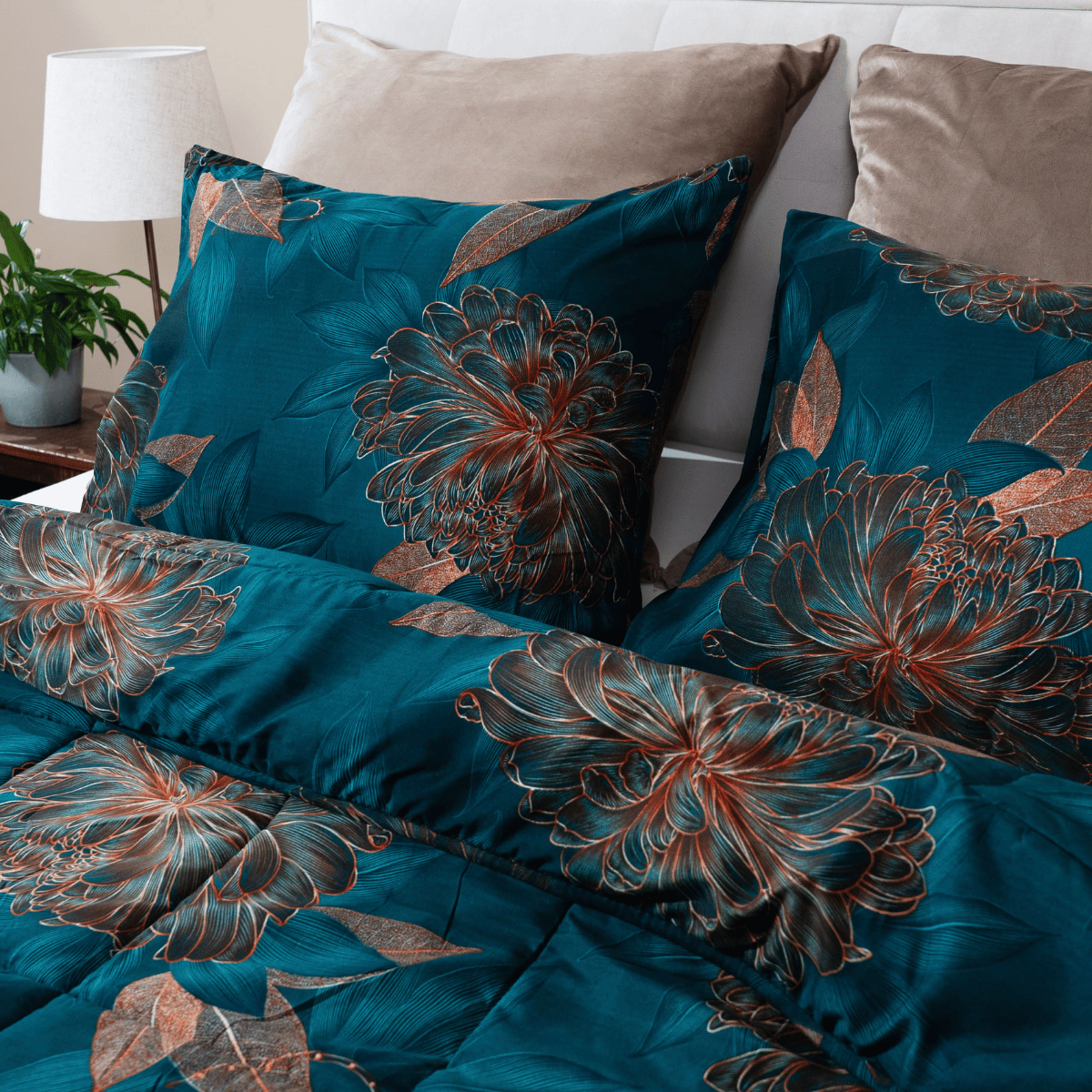 Zelesta Wonderbed 4 Saisons Double - Fleurs Royales