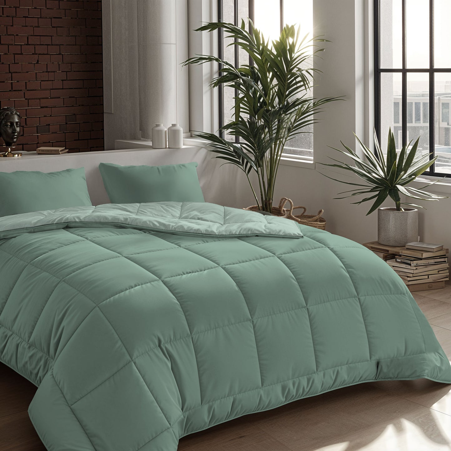 Zelesta Comfort Duo Taies d'Oreiller - Set de 2 - Vert Menthe