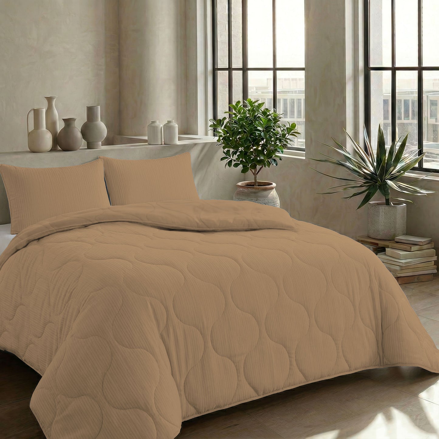 Zelesta Spécial Mousseline Couette Été - Beige Doux