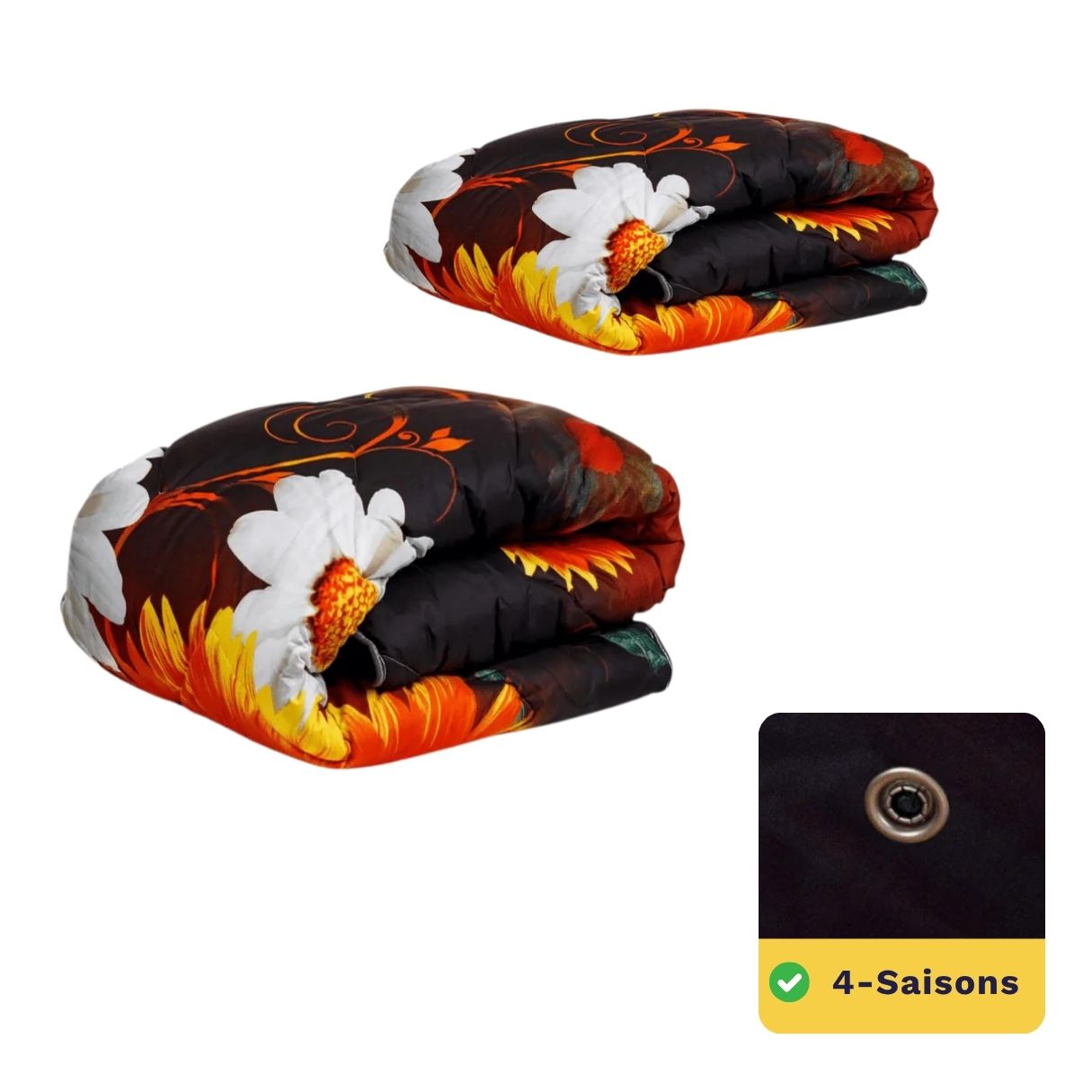 Zelesta Wonderbed 4 Saisons Double - Fleurs d'Été