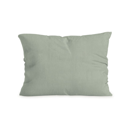 Zelesta Spécial Seersucker Taies d'Oreiller - Set de 2 - Vert Sauge