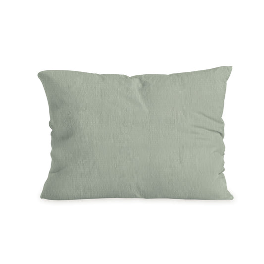 Zelesta Spécial Seersucker Taies d'Oreiller - Set de 2 - Vert Sauge