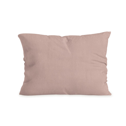Zelesta Spécial Seersucker Taies d'Oreiller - Set de 2 - Rose Poudré