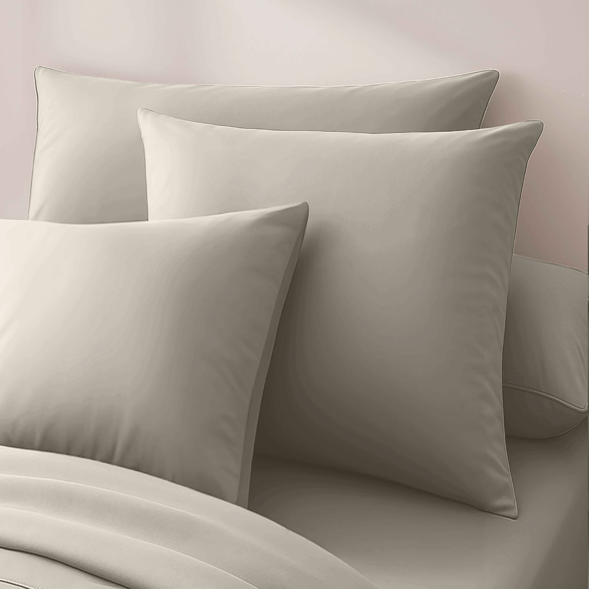 Zelesta Easybed - Taies d'Oreiller - Set de 2 - Beige