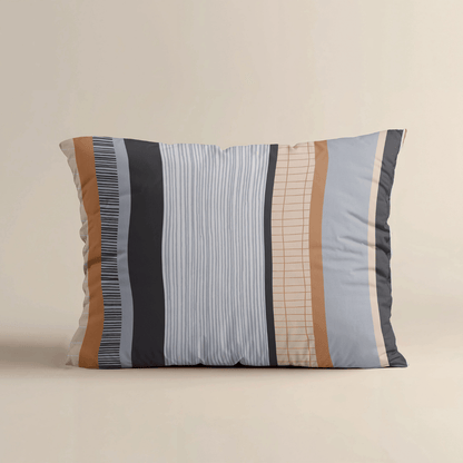 Zelesta Comfort Design Taies d'Oreiller - Set de 2 - Rayures Bleues