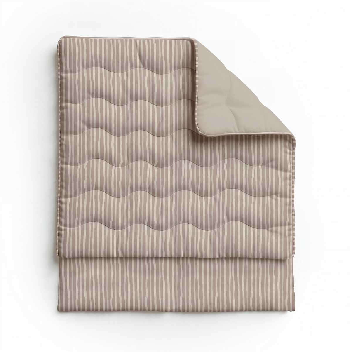 Zelesta Royalbed Coton - Rayures Marrons