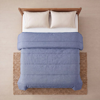 Zelesta Comfort Structure Couette Été - Bleu Jean