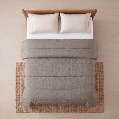 Zelesta Comfort Structure Couette Été - Gris Clair Anthracite