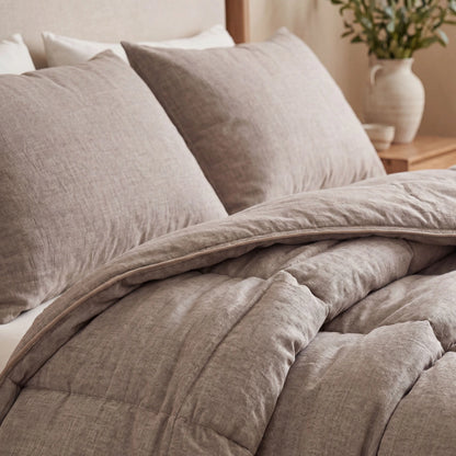 Zelesta Comfort Structure Taies d'Oreiller - Set de 2 - Gris Clair Anthracite