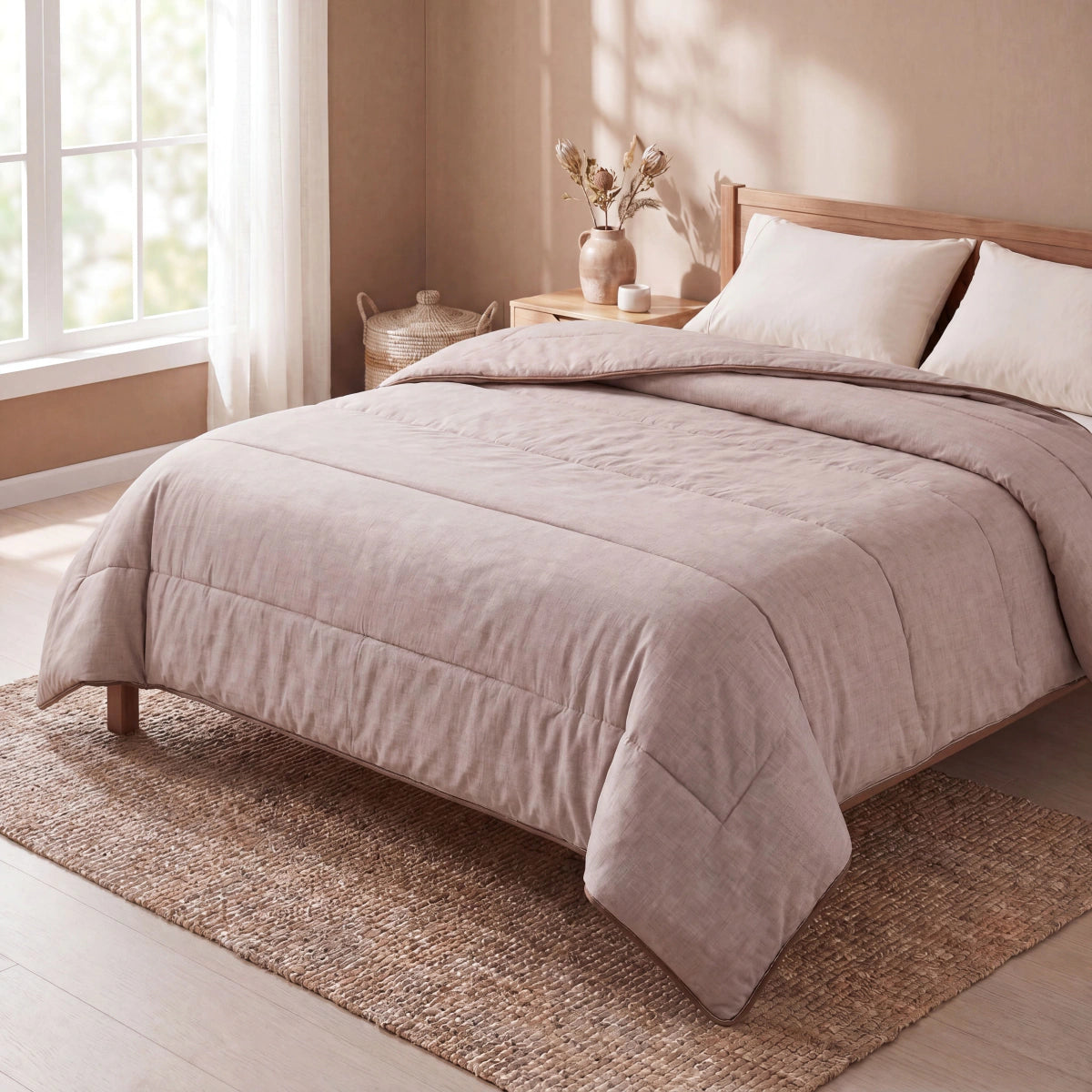 Zelesta Comfort Structure Couette Été - Taupe
