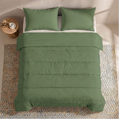 Zelesta Comfort Unie Couette Été - Vert Éternel
