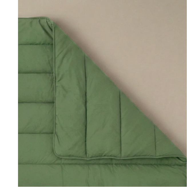 Zelesta Comfort Unie Couette Été - Vert Éternel