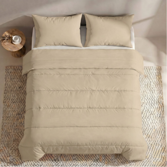 Zelesta Comfort Unie Couette Été - Sable Chaud