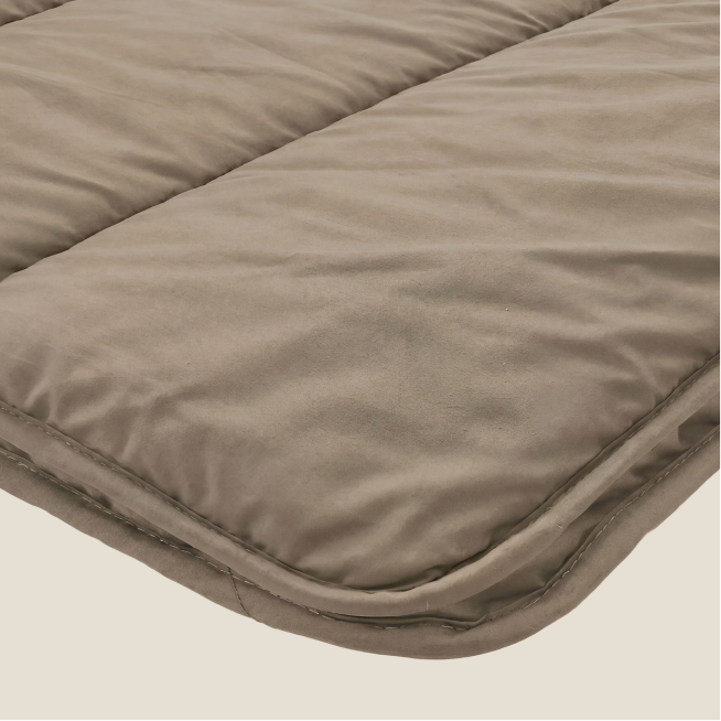 Zelesta Comfort Unie Couette Été - Taupe Naturel