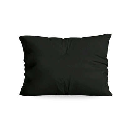 Zelesta Comfort Unie Taies d'Oreiller - Set de 2 - Noir