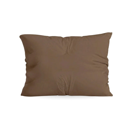 Zelesta Comfort Unie Taies d'Oreiller - Set de 2 - Moka