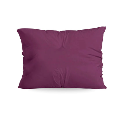 Zelesta Comfort Unie Taies d'Oreiller - Set de 2 - Bordeaux