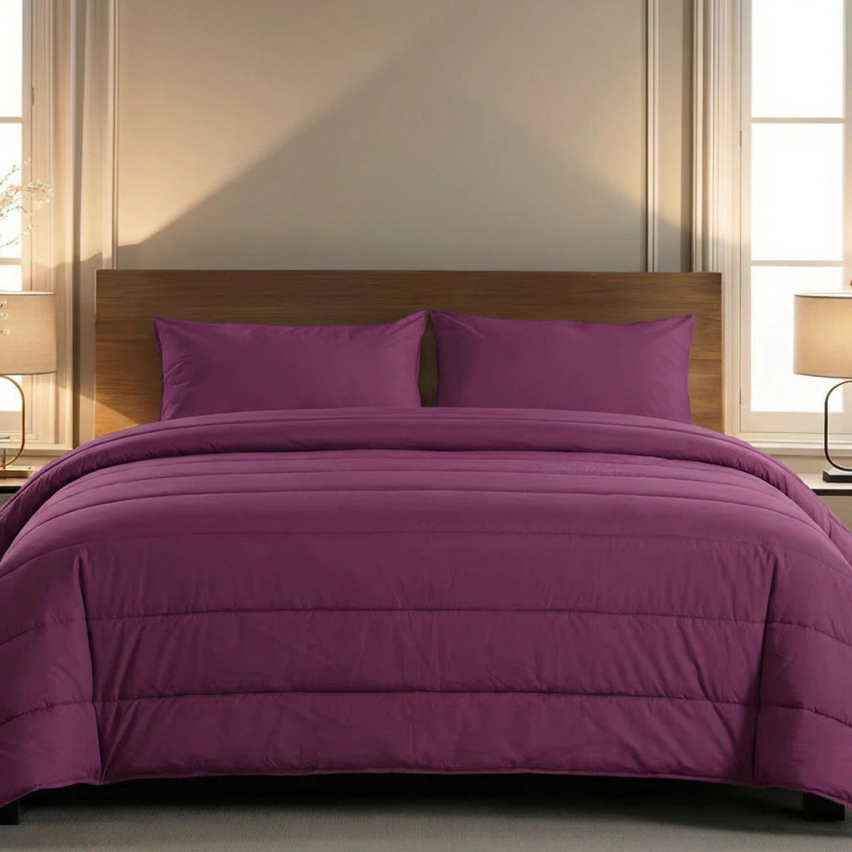 Zelesta Comfort Unie Couette - Bordeaux