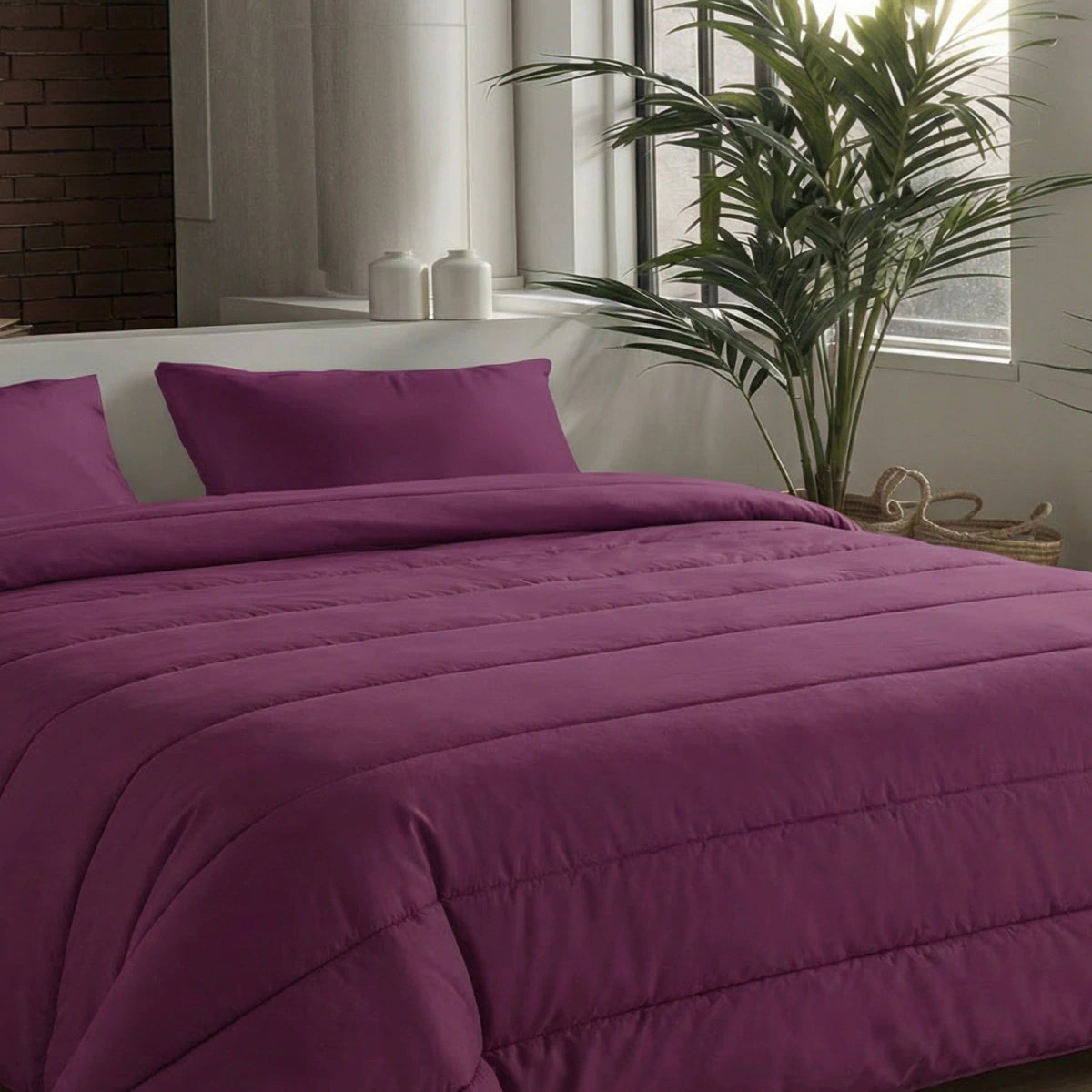 Zelesta Comfort Unie Couette - Bordeaux