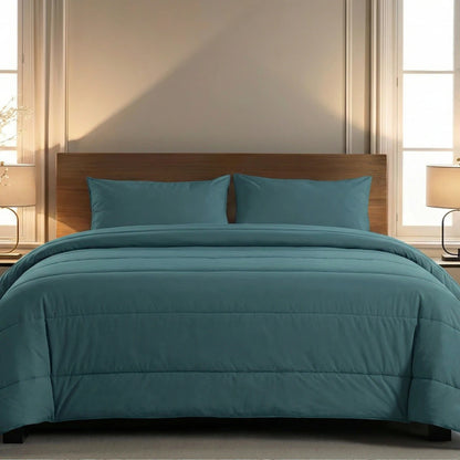 Zelesta Comfort Unie Couette - Vert de Mer