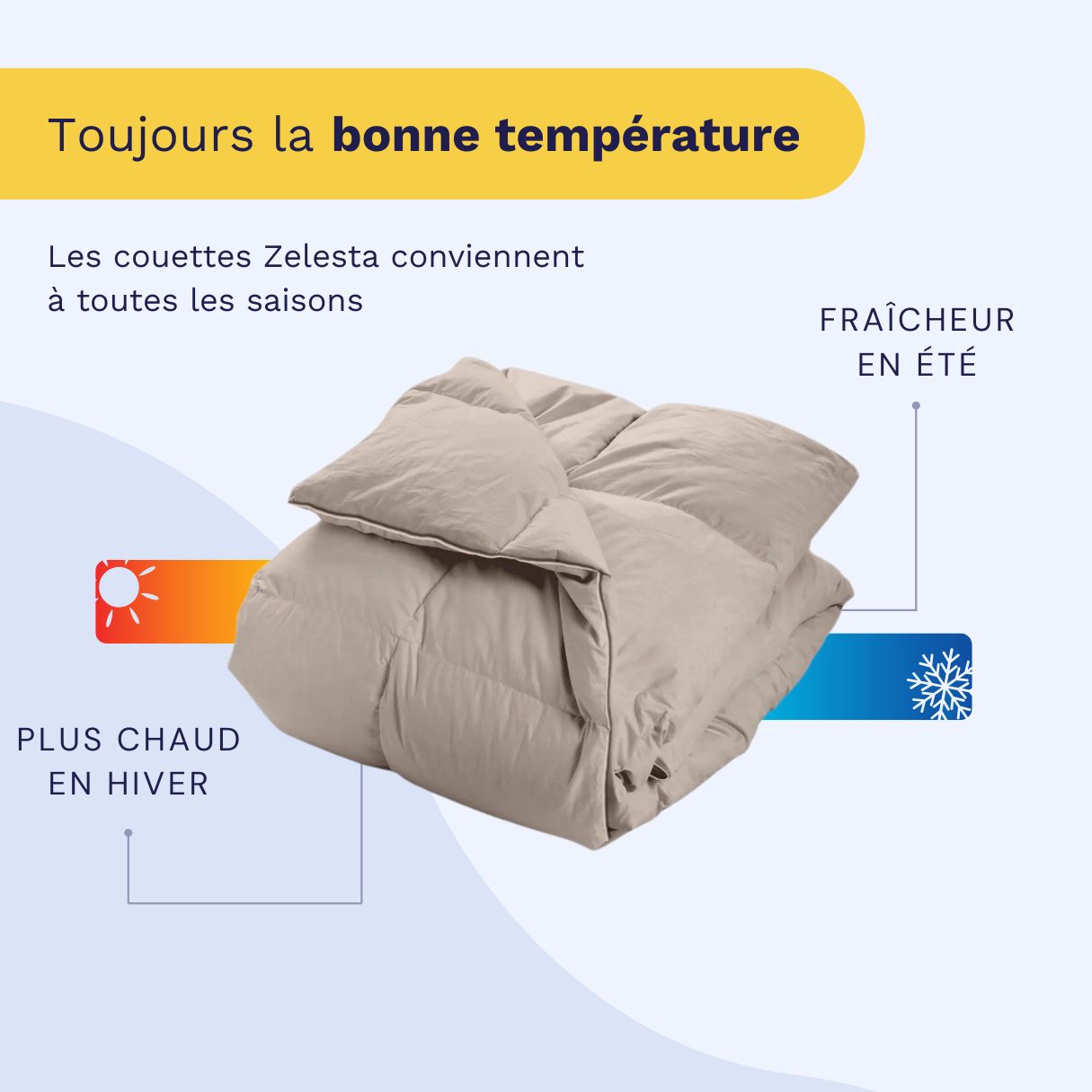Zelesta Percale Cottonbed Coton - Taupe